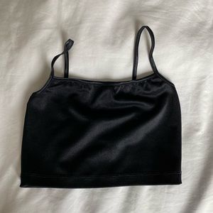 • American Apparel • Black Cropped Disco Cami